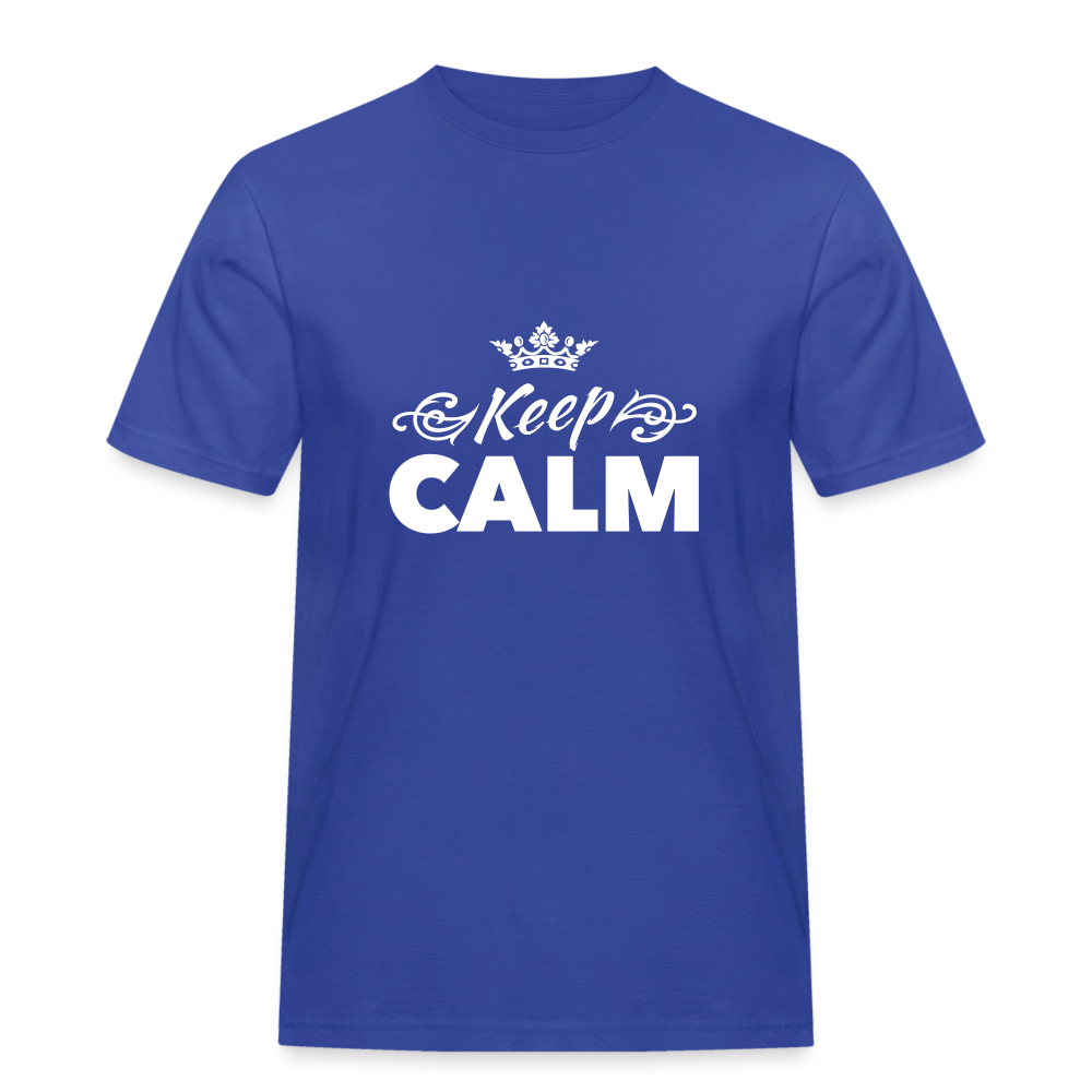 T-Shirt Keep Calm - royal blue