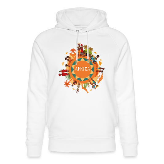 Unisex Organic Hoodie Africa - white