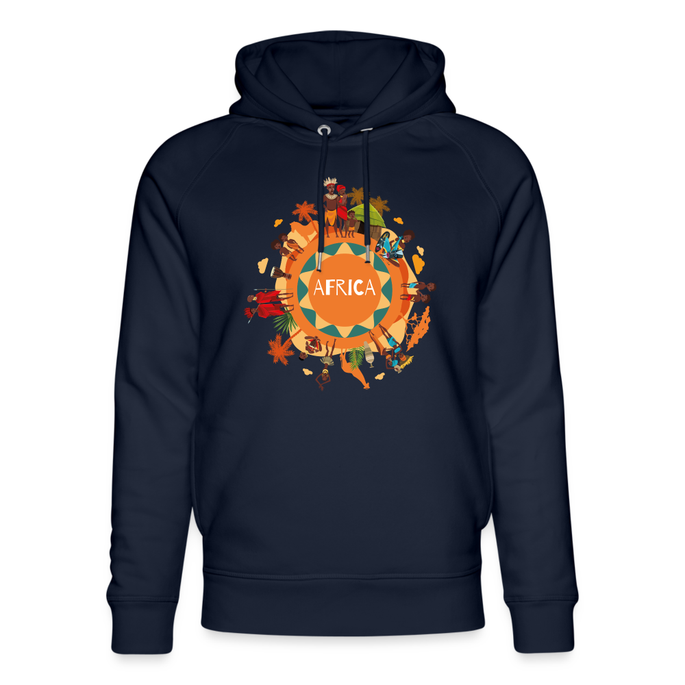 Unisex Organic Hoodie Africa - navy